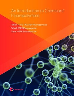 An Introduction To Chemours Fluoropolymers - Teflon PTFE, PFA, FEP ...