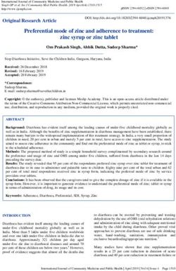 Preferential mode of zinc and adherence to treatment: zinc syrup or zinc tablet - International Journal Of Community Medicine ...