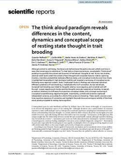 The think aloud paradigm reveals differences in the content, dynamics and conceptual scope of resting state thought in trait brooding