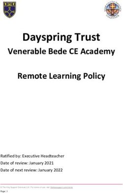 Dayspring Trust Venerable Bede CE Academy Remote Learning Policy - Ratified by: Executive Headteacher
