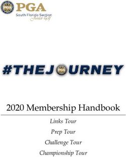 2020 Membership Handbook - Links Tour Prep Tour Challenge Tour Championship Tour - South Florida PGA Junior