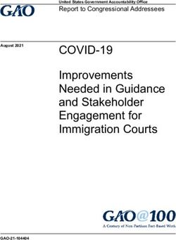 COVID-19 Improvements Needed in Guidance and Stakeholder Engagement for Immigration Courts - Report to Congressional Addressees