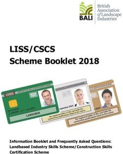 LISS/CSCS Scheme Booklet 2018 - Information Booklet and Frequently Asked Questions: Landbased Industry Skills Scheme/Construction Skills ...