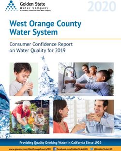 2020 West Orange County Water System - Consumer Confidence Report on Water Quality for 2019 - Golden State Water Company
