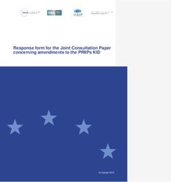 Response form for the Joint Consultation Paper concerning amendments to the PRIIPs KID - BVI