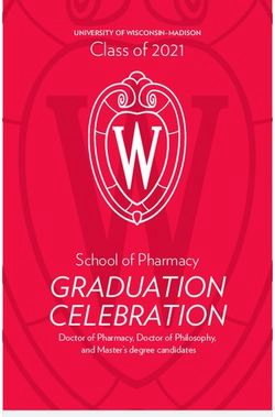 GRADUATION CELEBRATION - Class of 2021 - School of Pharmacy - UW-Madison School of Pharmacy