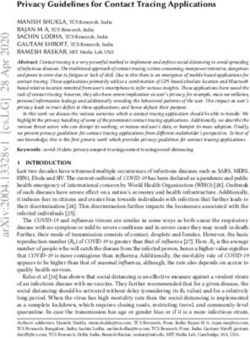 Privacy Guidelines for Contact Tracing Applications - arXiv