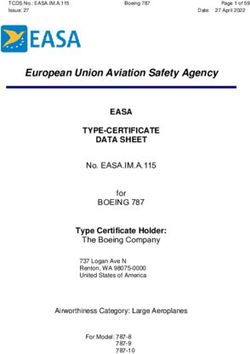 European Union Aviation Safety Agency - EASA TYPE-CERTIFICATE DATA SHEET