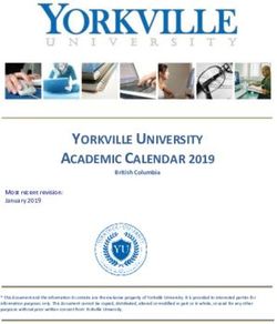YORKVILLE UNIVERSITY ACADEMIC CALENDAR 2019