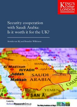 Security cooperation with Saudi Arabia: Is it worth it for the UK? - Armida van Rij and Benedict Wilkinson - King's College London