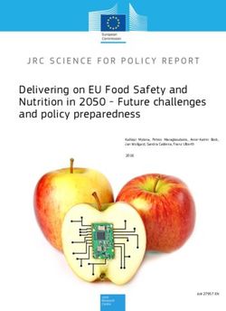 Delivering on EU Food Safety and Nutrition in 2050 - Future challenges and policy preparedness - JRC ...
