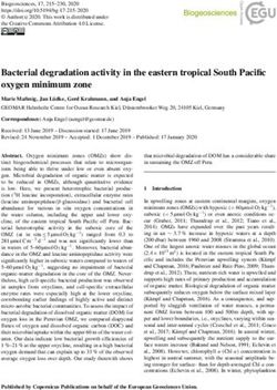 Bacterial degradation activity in the eastern tropical South Pacific oxygen minimum zone - Biogeosciences