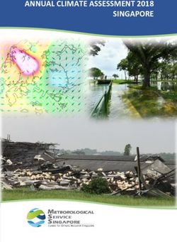 ANNUAL CLIMATE ASSESSMENT 2018 SINGAPORE - Weather.gov.sg