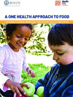 A ONE HEALTH APPROACH TO FOOD - THE DOUBLE PYRAMID CONNECTING FOOD ...