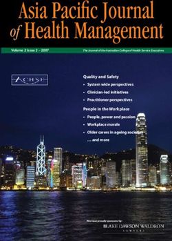 Asia Pacific Journal of Health Management - Australasian ...