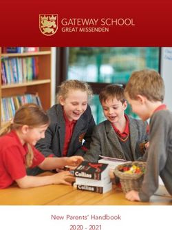 New Parents' Handbook 2020 2021 - Gateway School