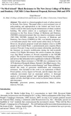 "No Med School!" Black Resistance to The New Jersey College of Medicine and Dentistry (NJCMD) Urban Renewal Proposal, Between 1960 and 1970