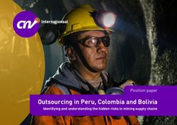 Outsourcing in Peru, Colombia and Bolivia - Identifying and understanding the hidden risks in mining supply chains - CNV Internationaal