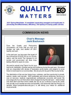 COMMISSION NEWS Chair's Message Jacki Bacharach - Quality and ...