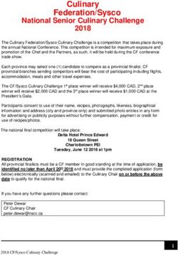 Culinary Federation/Sysco National Senior Culinary Challenge 2018 - 2018 culinary federation conference