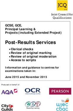 Post-Results Services - GCSE, GCE, Principal Learning & Projects (including Extended Project)