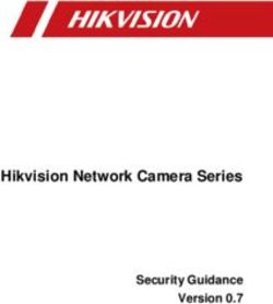 Hikvision Network Camera Series - Security Guidance Version 0.7