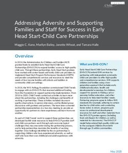 Addressing Adversity and Supporting Families and Staff for Success in Early Head Start-Child Care Partnerships