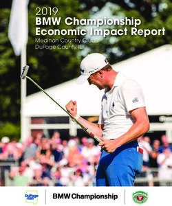 BMW CHAMPIONSHIP ECONOMIC IMPACT REPORT - 2019 MEDINAH COUNTRY CLUB DUPAGE COUNTY, IL