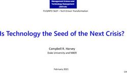 Is Technology the Seed of the Next Crisis? - Campbell R. Harvey Duke University and NBER - Duke Fuqua