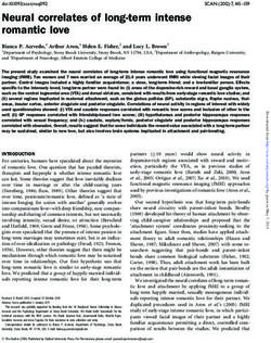 Neural correlates of long-term intense romantic love
