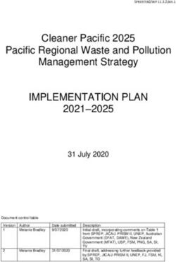 IMPLEMENTATION PLAN Cleaner Pacific 2025 Pacific Regional Waste and Pollution Management Strategy