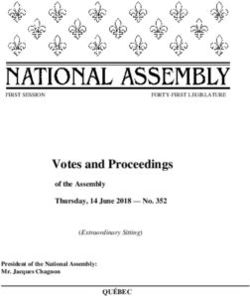Votes and Proceedings - 14 June 2018-Extra