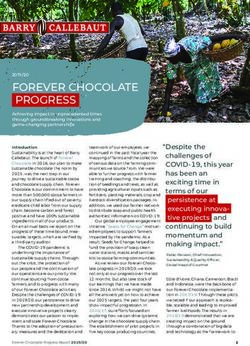 FOREVER CHOCOLATE PROGRESS - Barry Callebaut
