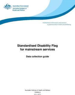 Standardised Disability Flag for mainstream services - Data collection guide - Australian Institute of Health and Welfare - Australian Institute ...
