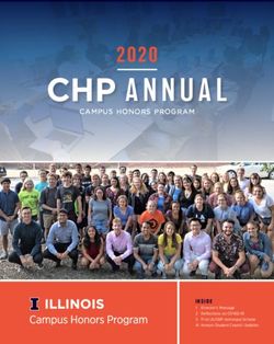 2020 CAM PUS HONORS PROG R AM - Campus Honors Program