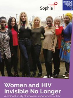 Women and HIV Invisible No Longer - A national study of women's experiences of HIV - Terrence Higgins Trust
