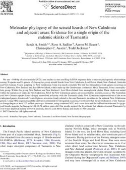 Molecular phylogeny of the scincid lizards of New Caledonia and adjacent areas: Evidence for a single origin of the endemic skinks of Tasmantis