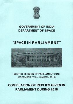 "SPACE IN PARLIAMENT" - COMPILATION OF REPLIES GIVEN IN. PARLIAMENT DURING 2018 - ISRO