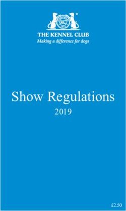 Show Regulations 2019 - The Kennel Club