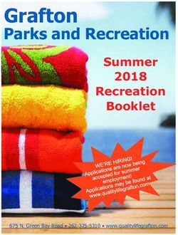 Grafton Parks and Recreation - Summer 2018 Recreation Booklet - Village of Grafton