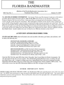 THE FLORIDA BANDMASTER - Florida Bandmasters Association