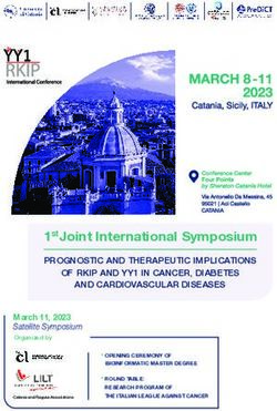 Joint International Symposium - st PROGNOSTIC AND THERAPEUTIC IMPLICATIONS