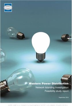 Network Islanding Investigation Feasibility study report - Western Power Distribution
