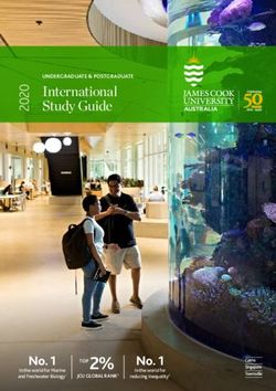 International Study Guide - No. 1 - JCU