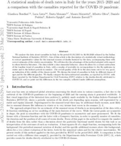 A statistical analysis of death rates in Italy for the years 2015-2020 and a comparison with the casualties reported for the COVID-19 pandemic.
