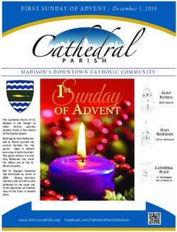 FIRST SUNDAY OF ADVENT December 1, 2019 - Cathedral Parish