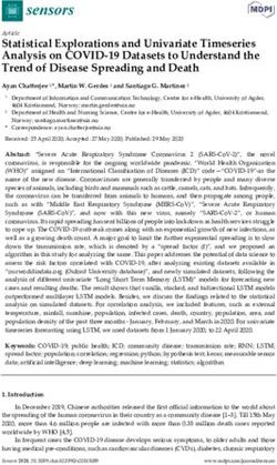 Statistical Explorations and Univariate Timeseries Analysis on COVID 19 Datasets to Understand the Trend of Disease Spreading and Death - MDPI