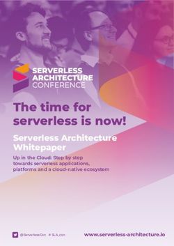 The time for serverless is now! - Serverless Architecture Whitepaper Up in the Cloud: Step by step towards serverless applications, platforms and ...
