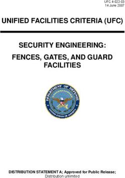 UNIFIED FACILITIES CRITERIA (UFC) SECURITY ENGINEERING: FENCES, GATES, AND GUARD FACILITIES - DISTRIBUTION STATEMENT A; Approved for Public Release