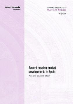 Recent housing market developments in Spain - Pana Alves and Alberto Urtasun - ANALYTICAL ARTICLES - Banco de España